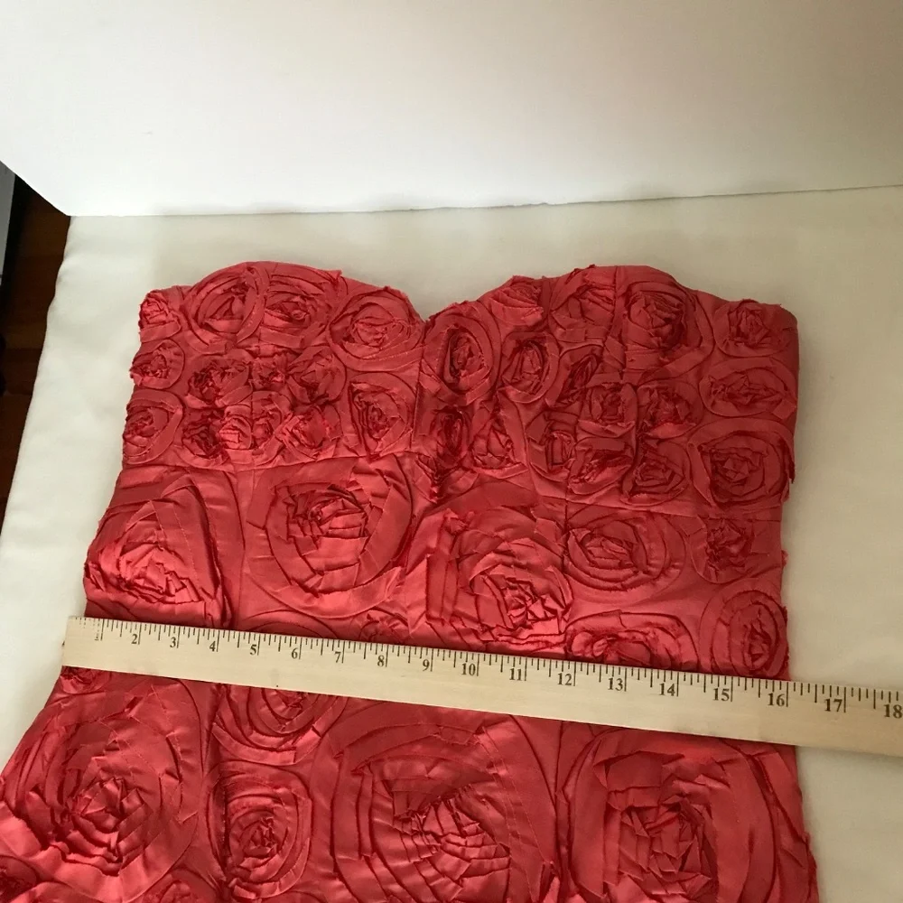 J. CREW Silk Strapless Red Mini Dress Women’s Size 4